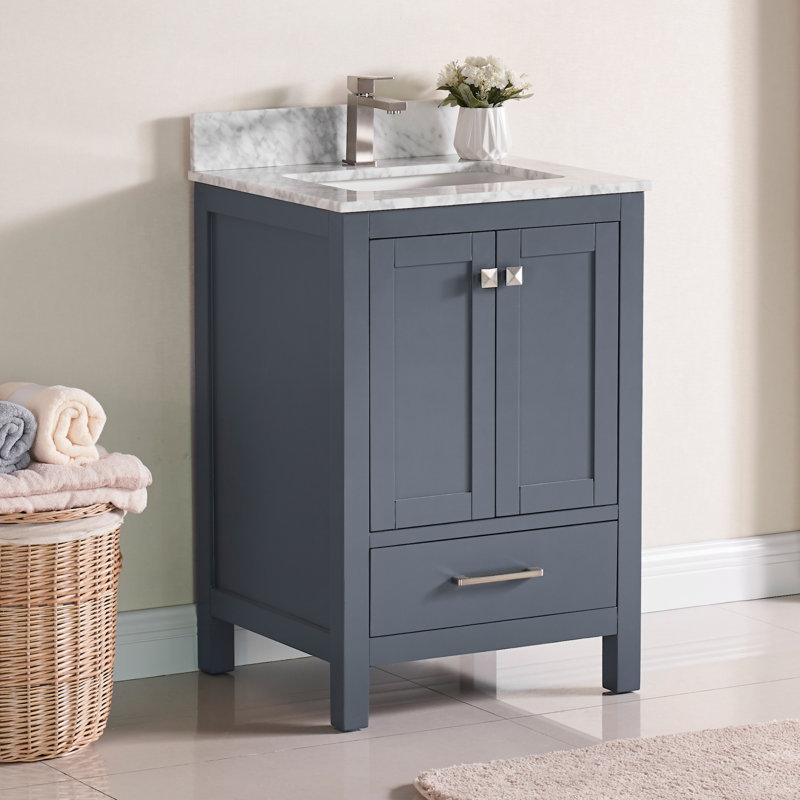 Charlton Home® Exquisite Home 24" Single Bathroom Vanity Set & Reviews